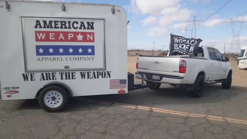 Freedom Convoy USA - Patriots Showing Up at the Barstow point