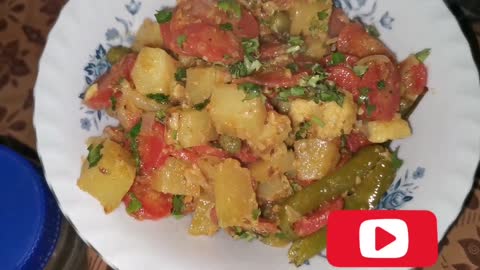 Aloo Matar Gajar Recipe Mix Vegetable Restaurant Style Sabzi by DELICIOUS FOOD WITH FR