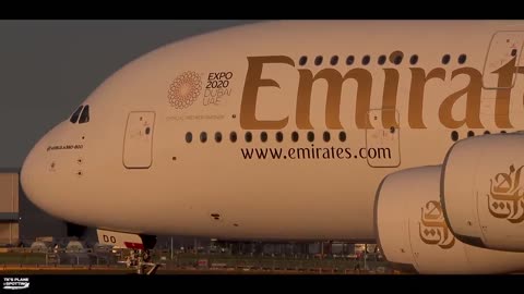 STUNNING EMIRATES A380 Take Off