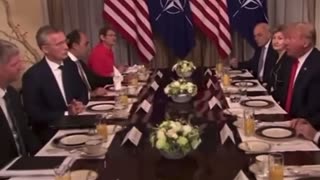 Trump Scolding Stoltenberg at NATO Summit 2018