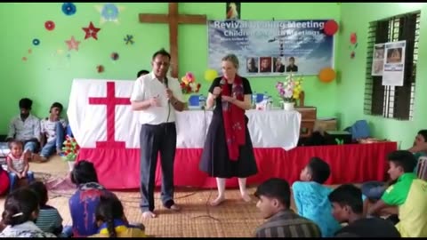 Mission Trip to Bangladesh Worshiping Preaching