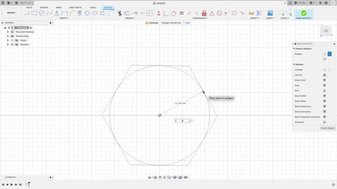 (Part.9) 2D Sketching (Polygons). Fusion 360 for the absolute beginner help series.