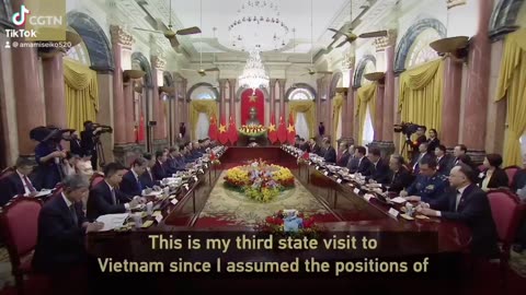 President Xi holds talks with Vietnamese president on bilateral ties @cgtn
