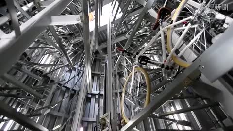 Underground bicycle automated parking