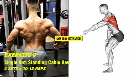 9 Exercises to build a big back gym motivation video