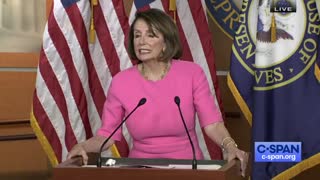 Nancy Pelosi pretends to be worried about the president