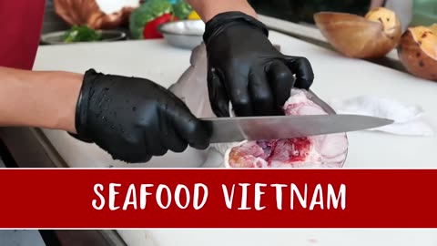 Vietnamese Street Food - GIANT SHARK HOT POT Seafood Vietnam