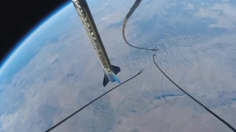 GoPro Camera shows false Earth curvature on SL-10 rocket