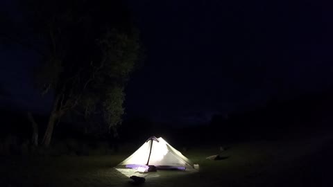 Nightlapse. Lanshan 2. GoPro. Dartmoor wildcamping. June 2022