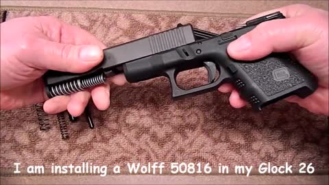 Glock Wolff Guide Rod and Recoil Spring Combination Installation