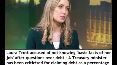 Car crash interview: Treasury Secretary Laura Trott MP thinks debt is going down when it's going up!