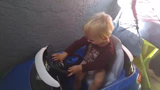 Tiny Toddler Gets Power Wheels Case Of Road Rage