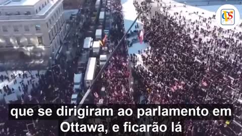 Canada: 50.000 Truckers and Millions of People Protest for Freedom