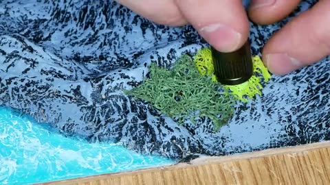 Paper Toilet + Epoxy Resin = Realistic Mountain Diorama Resin Art