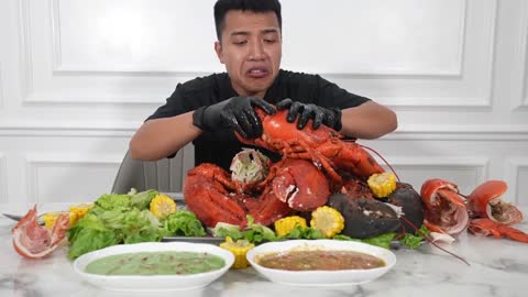 challenges NTN Vlog | MOST GIANT KING LOBSTER EVER EATEN