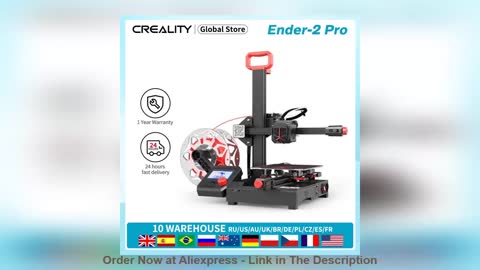 ❤️ CREALITY 3D Ender-2 Pro PreInstall Light and Portable Built-in Power Supply 165x165x180MM Printer