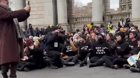 NYC: Pro-Palestinian Protesters Stand For The Innocent Bombing Victims