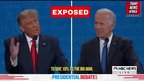 EXPOSED: During the 2020 presidential debate between candidate Joe Biden and President Donald Trump