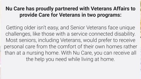 Nu Care : Veterans Home Care in San Jose, CA