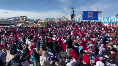 🎉 Trump Rally on the Beach in NEW JERSEY: 100,000 Supporters Gather for Historic Event! 🎉