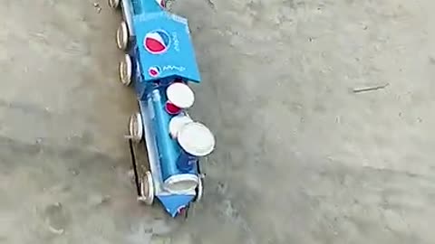 Make a longest toy train with Pepsi cans 🚂 Cars at Home - DIY #viral