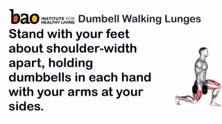 exercise Dumbell Walking Lunges