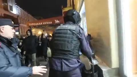 Sadly, yet another video of groups of Russians observing fascism from a safe distance