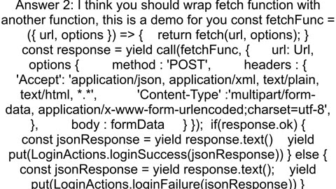 Post form data using Fetch in Reduxsaga