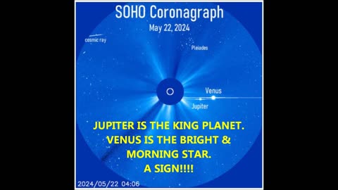 052424 A SIGN: VERY CLOSE CONJUNCTION OF JUPITER AND VENUS ON 23 MAY 2024!