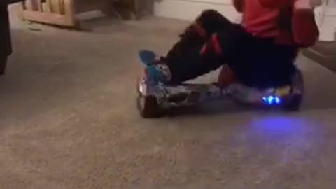 Hover board spin out