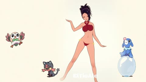 Kale Bikini Dragon Ball Pokémon dancing POKÉDANCE #mmd #Kale #DragonBall