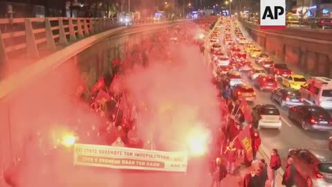 Anti-war protest in Athens over Ukraine invasion