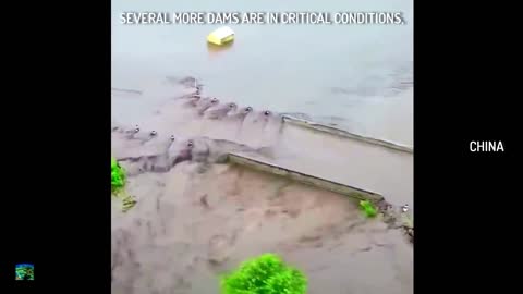 Moment the dam collapse in China caught on camera and 2 more dams are about to collapse