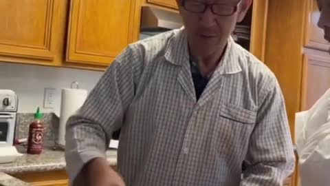 American Husband pissing her Vietnamese wife hilarious reaction Video Credit Tiktok