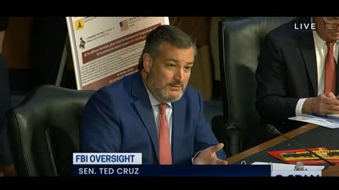 Sen Cruz - Chris Wray testimony before Senate Judiciary Committee hearing Aug 4