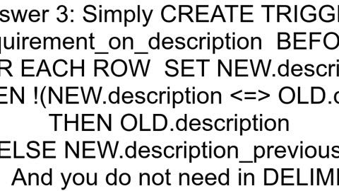 MySQL trigger on update set new value to old value from another column