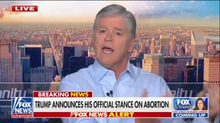 Sean Hannity warns republicans. Trump is right about Abortion