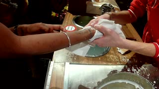 Amazing wax ROCK hand making in Madam Tussauds