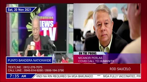 Radyo Bandera Palawan - Interview with Nick Perlas Last Nov. 20, 2021
