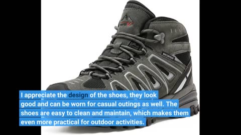 Customer Comments: NORTIV 8 Men's Ankle High Waterproof Hiking Boots Outdoor Trekking Trails Bo...