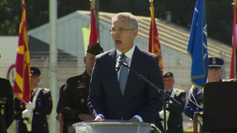 NATO Secretary General at the Allied Command Operations change of command ceremony, 04 JUL 2022