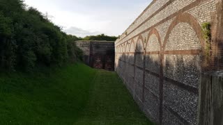 Outside wall of fort nelson Hampshire