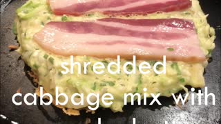 Cabbage Bacon Pancakes