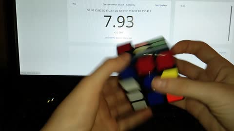 ASMR. Assembling the Rubik's cube for speed.