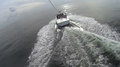 Parasailing Takeoff POV See From Above