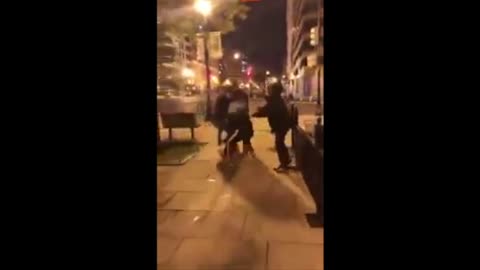 Black conservative stabbed by a group of BLM activists in Washington D.C.
