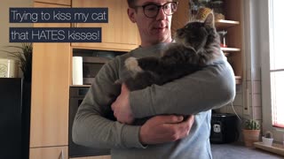 My Cat HATES Kisses! So I have to trick her...