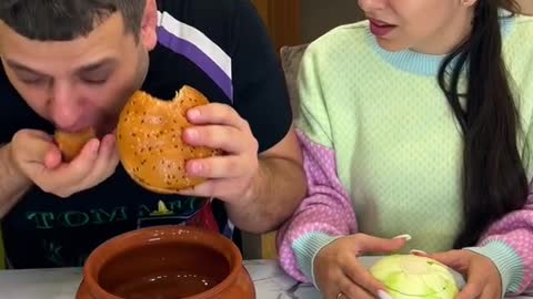 OMG Hot burger! 😂 #shorts Best video by MoniLina