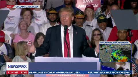 Trump: Everything Woke Turns to Shit haha! Then the crowd goes wild