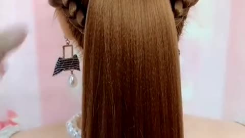 Very beautiful hair style for party.party hair style.easy hair style for girls.